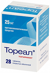Тореал таб п/пл/о 25 мг №28