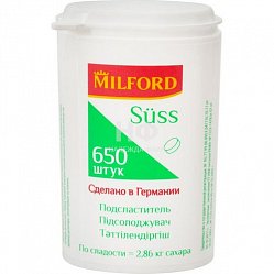 Зам.сахара Милфорд Suss (цикламат натрия+сахарин) таб №650