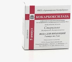 Кокарбоксилаза лиоф д/приг р-ра для в/в и в/м введ 50 мг №5