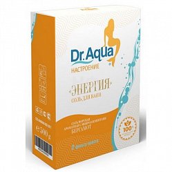 Соль д/ванн Dr Aqua морская 500 г бергамот (коробка) (2ф/п)