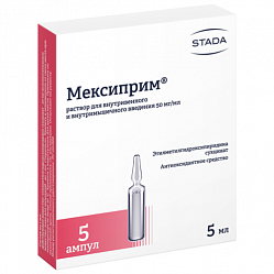 Мексиприм р-р для в/в и в/м введ 50 мг/мл 5 мл №5 (амп)