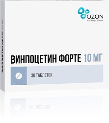 Винпоцетин форте таб 10 мг №30