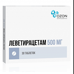 Леветирацетам таб п/пл/о 500 мг №30